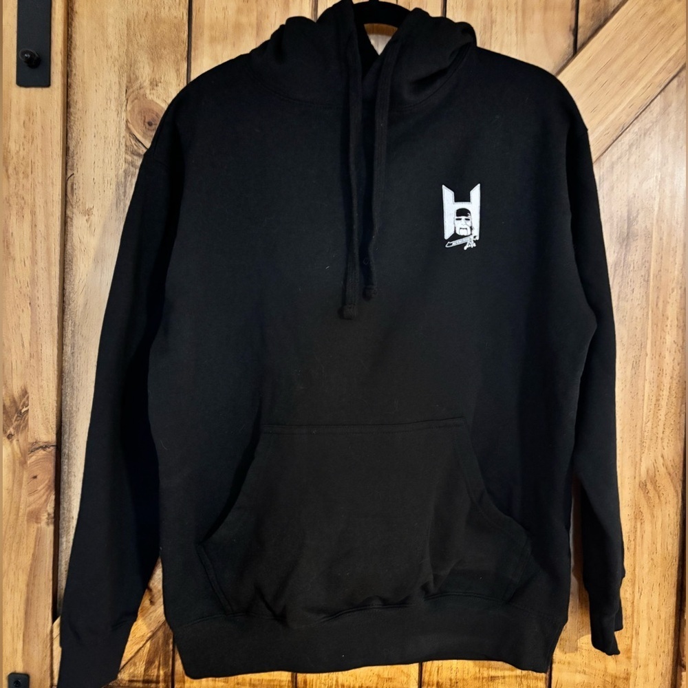 Boy’s Hollywood Rules Hulk Hogan Graphic Hoodie Black Size Large - Picture 2 of 2